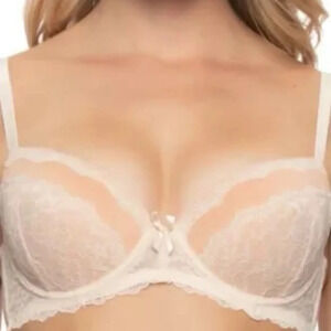 Felina Lace w/ Mesh Inset and Micro Light Lift Pushup Bra Pack of 2, 34B or 36B